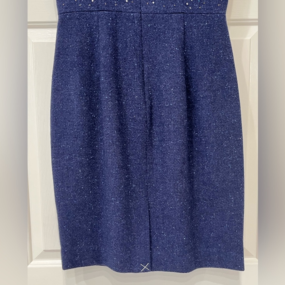 NWT J Crew Collection studded constellation sheath dress, size 6, dark blue - Picture 11 of 16
